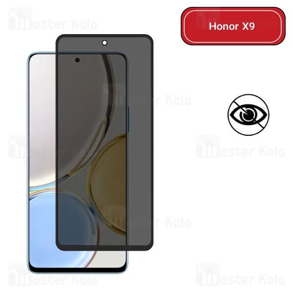 گلس حریم شخصی تمام صفحه تمام چسب هانر Honor X9 Privacy Screen Glass