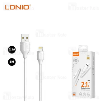 کابل لایتنینگ الدینیو LDNIO LS371 Lightning High Speed Data Cable به طول 1 متر و 2.1 آمپر