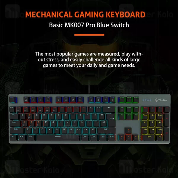 کیبورد سیمی گیمینگ میشن Meetion MT-MK007 Pro