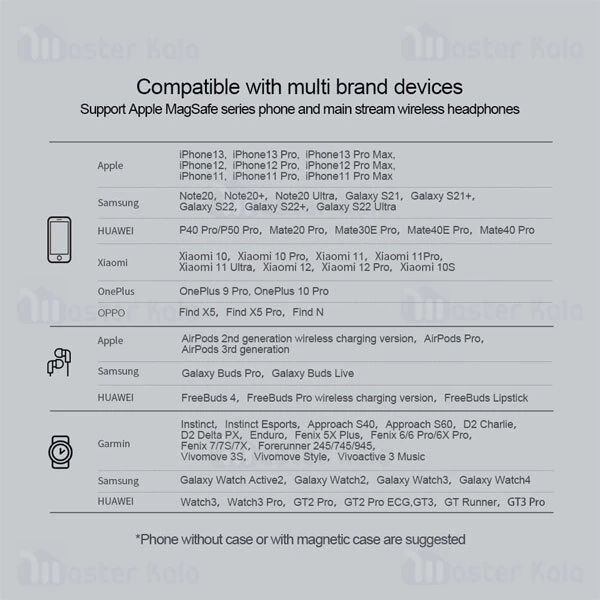 استند و شارژر وایرلس مگ سیف نیلکین Nillkin PowerTrio 3-in-1