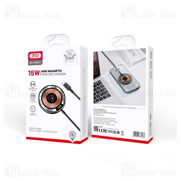 شارژر وایرلس مگنتی ایکس او XO CX013 توان 15 وات