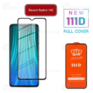 گلس تمام صفحه تمام چسب شیائومی Xiaomi Redmi 10C 111D Glass