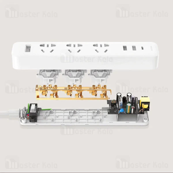سه راهی برق شیائومی Xiaomi XMCXB05QM دارای 3 پورت