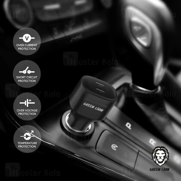 شارژر فندکی گرین لاین Green Lion PD + QC توان 20 وات