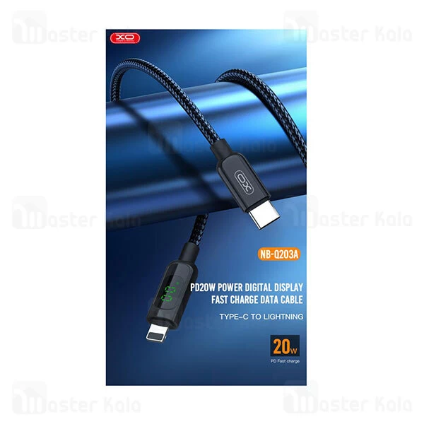 کابل لایتنینگ به Type C ایکس او XO NB-Q203A طول 1 متر توان 20 وات