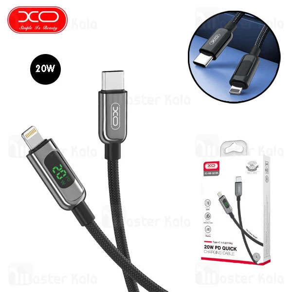 کابل لایتنینگ به Type C ایکس او XO NB-Q203A طول 1 متر توان 20 وات