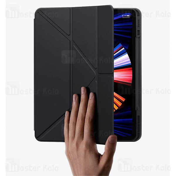 کیف چرمی هوشمند بیسوس اپل Apple iPad 9/8/Air 3 Baseus ARCX010213