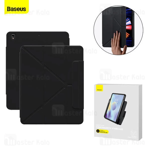 کیف چرمی هوشمند بیسوس اپل Apple iPad 9/8/Air 3 Baseus ARCX010213