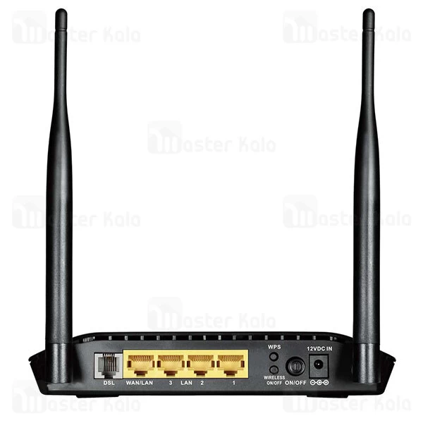 مودم روتر 2 آنتن دی لینک D-Link DSL-2750U N300 Adsl2 Plus نسخه هند
