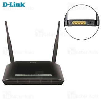 مودم روتر 2 آنتن دی لینک D-Link DSL-2750U N300 Adsl2 Plus نسخه هند