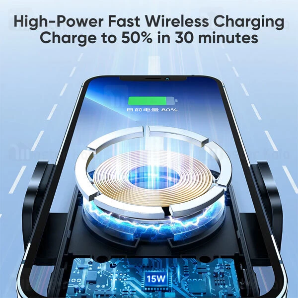 هولدر و شاژر وایرلس جویروم Joyroom JR-ZS295 مگنتی