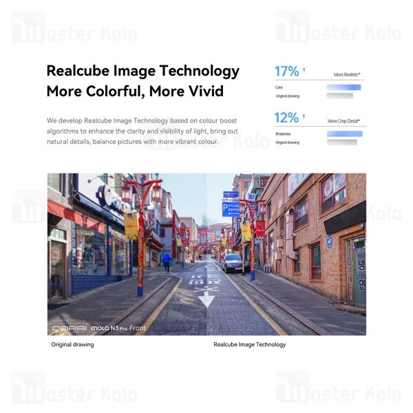 دوربین خودروی شیائومی Xiaomi DDPAI Mola N3 Pro به همراه دوربین عقب