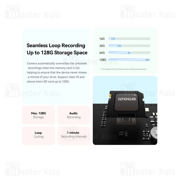 دوربین خودروی شیائومی Xiaomi DDPAI Mola N3 Pro به همراه دوربین عقب