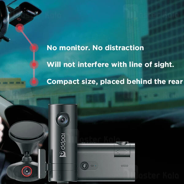 دوربین خودروی شیائومی Xiaomi DDPAI X2S Pro به همراه دوربین عقب