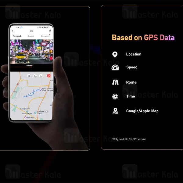 دوربین خودروی شیائومی Xiaomi DDpai Z50 به همراه دوربین عقب