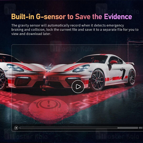 دوربین خودروی شیائومی Xiaomi DDpai Z50 به همراه دوربین عقب