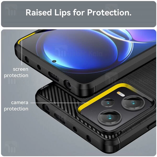 قاب فیبر کربنی شیائومی Xiaomi Redmi Note 12 Rugged Armor Fiber Carbon