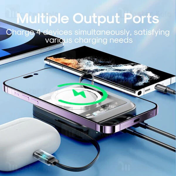 پاوربانک وایرلس 10000 مگنتی جویروم Joyroom JR-L007 توان 22.5 وات