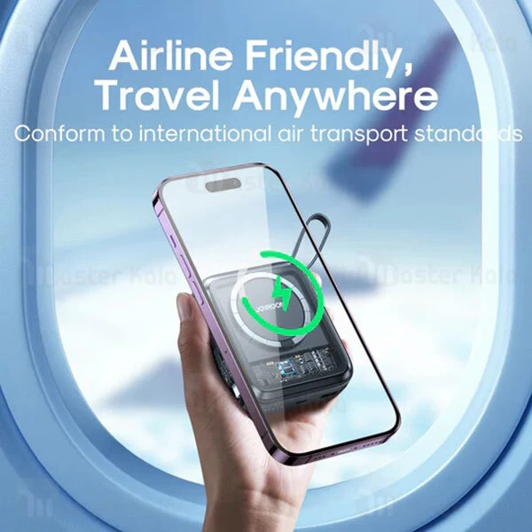 پاوربانک وایرلس 10000 مگنتی جویروم Joyroom JR-L007 توان 22.5 وات