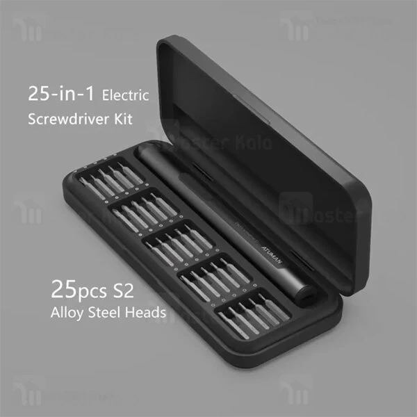 پیچ گوشتی شیائومی Xiaomi Atuman E1 Electric Precisoon Screwdriver Set دارای 25 سری مگنتی