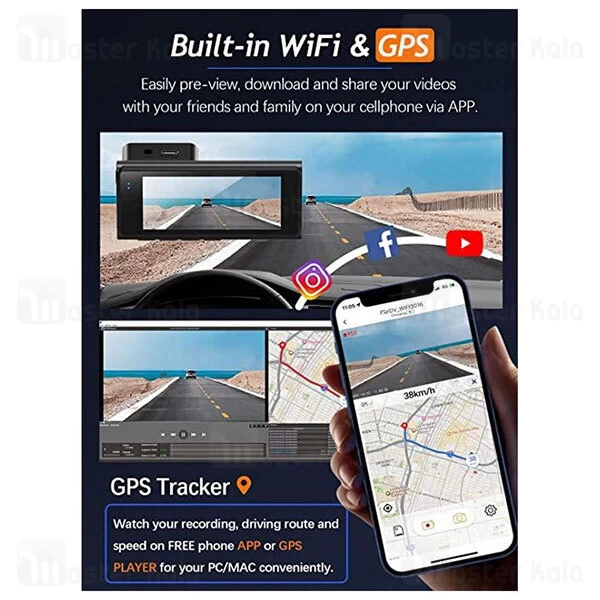 دوربین خودروی شیائومی Xiaomi Jiekemi KM500