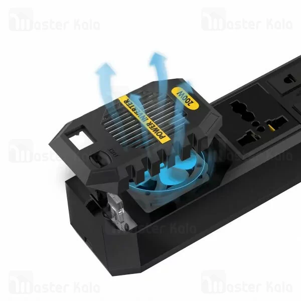 چند راهی برق و شارژر گرین لاین Green Lion Stark Plus دارای 4 پورت