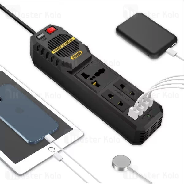 چند راهی برق و شارژر گرین لاین Green Lion Stark Plus دارای 4 پورت