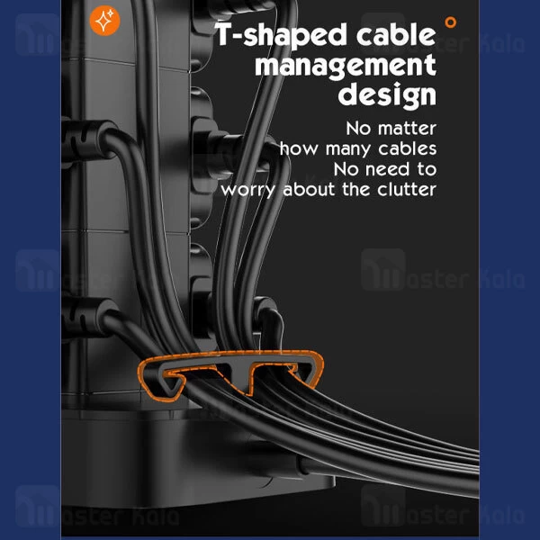 چند راهی برق و شارژر وایرلس الدینیو LDNIO SKW6457 دارای 4 پورت