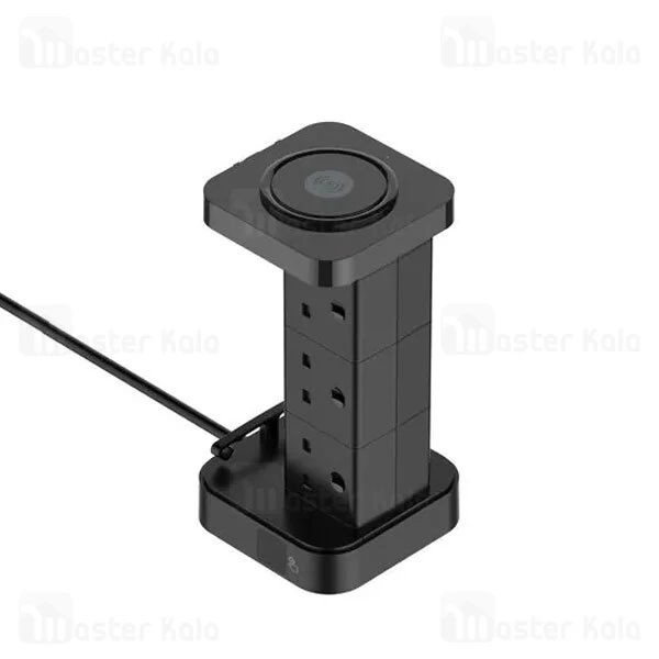 چند راهی برق و شارژر وایرلس الدینیو LDNIO SKW6457 دارای 4 پورت