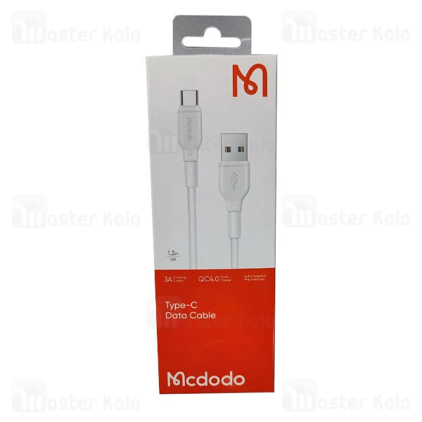 کابل Type C مک دودو Mcdodo CA-72811 Data Cable 3A 1.2M به طول 1.2 متر و 3 آمپر