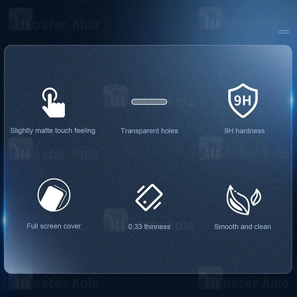 گلس مات تمام صفحه تمام چسب نیلکین سامسونگ Samsung Galaxy S22 Plus 5G Nillkin Fog Mirror Matte Glass