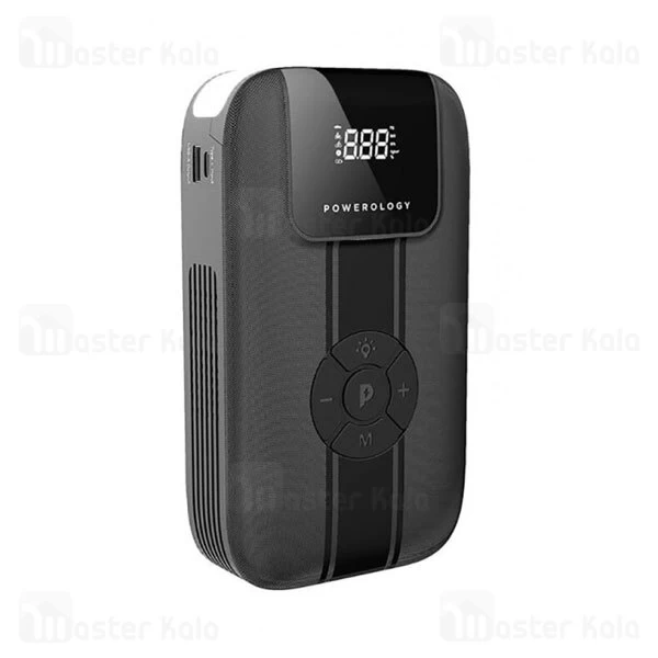 جامپ استارتر و کمپرسور باد 11200 میلی آمپر Powerology Jump Starter With Air Compressor PPBCHA13