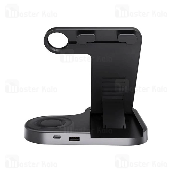 استند و شارژر وایرلس پاورولوژی Powerology 3 in 1 Wireless Powerstand Pro P3IN1QI توان 15 وات