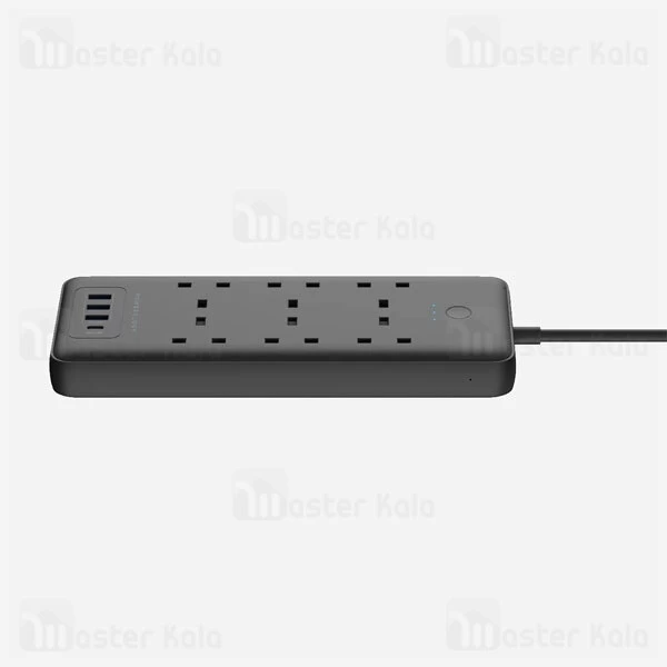 چند راهی برق و شارژر هوشمند پاورولوژی Powerology Smart Multiport Socket PSMSUPD دارای 4 پورت