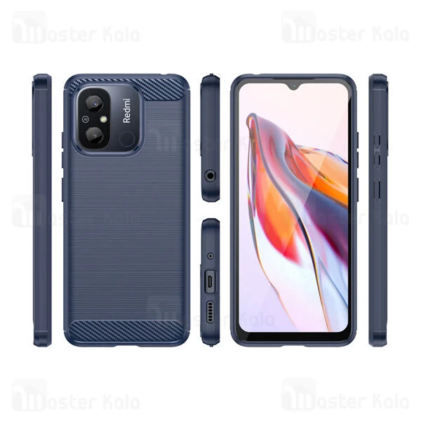 قاب فیبر کربنی شیائومی Xiaomi Redmi 12C Rugged Armor Fiber Carbon