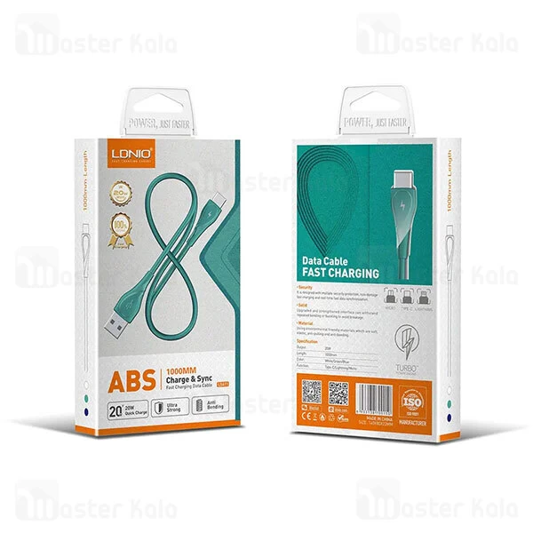 کابل Type C الدینیو LDNIO LS611 به طول 1 متر توان 25 وات