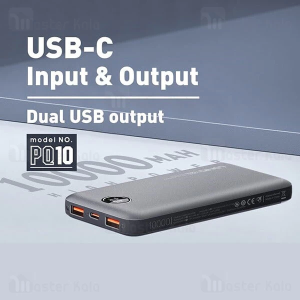 پاوربانک 10000 الدینیو LDNIO PQ10 توان 22.5 وات