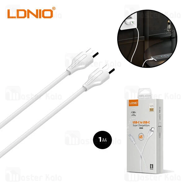 کابل Type C به Type C الدینیو LDNIOLC121-C طول 1 متر توان 65 وات