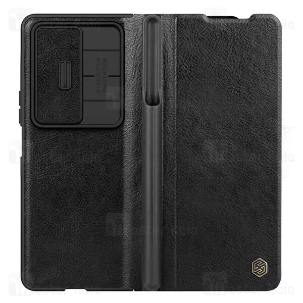 کیف چرمی نیلکین سامسونگ Samsung Galaxy Z Fold 4 5G Nillkin Qin Pro Leather Case دارای محافظ دوربین