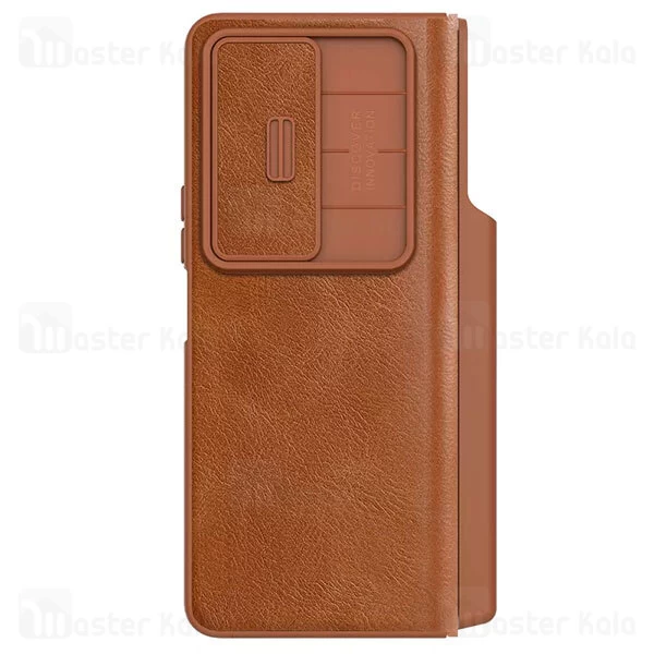 کیف چرمی نیلکین سامسونگ Samsung Galaxy Z Fold 4 5G Nillkin Qin Pro Leather Case دارای محافظ دوربین