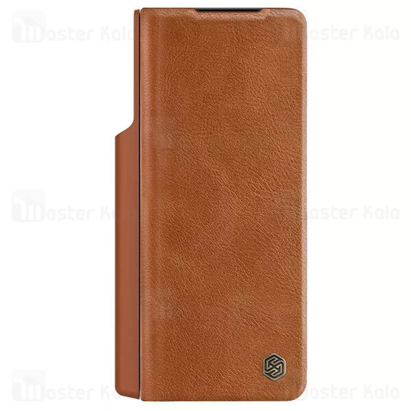 کیف چرمی نیلکین سامسونگ Samsung Galaxy Z Fold 4 5G Nillkin Qin Pro Leather Case دارای محافظ دوربین