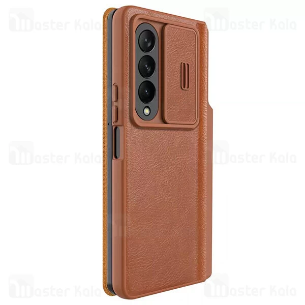 کیف چرمی نیلکین سامسونگ Samsung Galaxy Z Fold 4 5G Nillkin Qin Pro Leather Case دارای محافظ دوربین