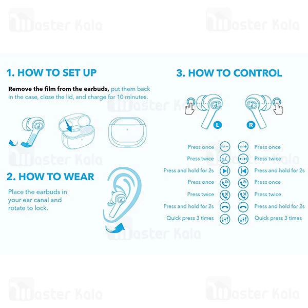 هندزفری بلوتوث دوگوش انکر Anker Life P2i