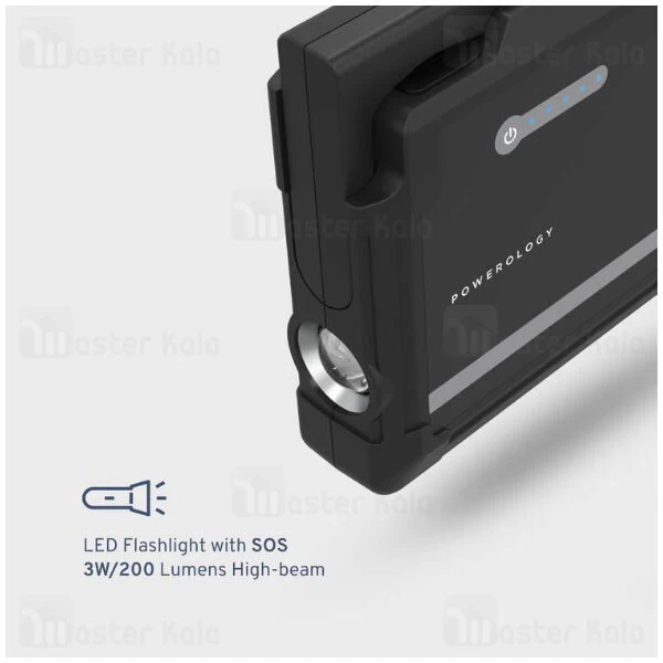 پاوربانک و جامپ استارتر  25000 میلی آمپر پاورولوژی Powerology Multi-Port Jump Start PPBCHA12 1000A