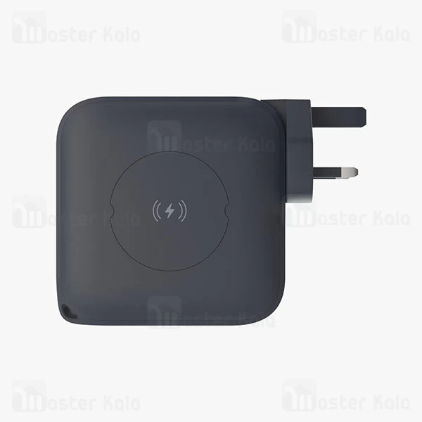 پاوربانک وایرلس 10000 شارژر دیواری پاورولوژی Powerology Wall Charger PPBCHA11-BK توان 20 وات