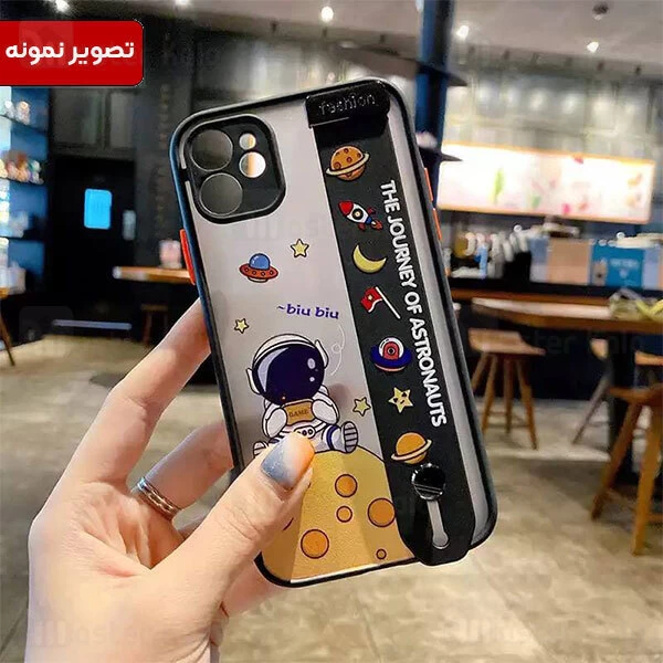 قاب فانتزی دستگیره دار آیفون Apple iPhone 13 Pro طرح فضانورد