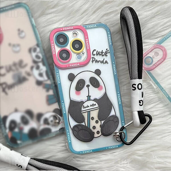 قاب فانتزی شفاف آیفون Apple iPhone 12 Pro Max طرح پاندا