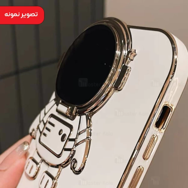 قاب فانتزی استند دار آیفون Apple iPhone 14 Pro Max طرح فضانورد دوربینی دارای محافظ دوربین