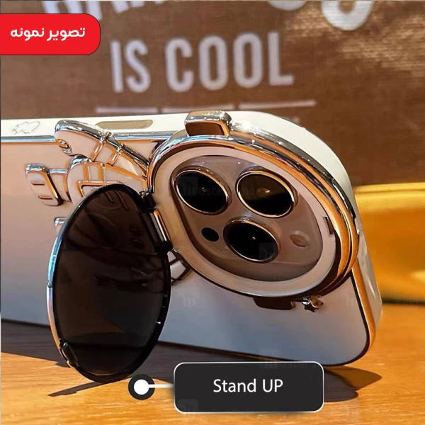 قاب فانتزی استند دار آیفون Apple iPhone 14 Pro Max طرح فضانورد دوربینی دارای محافظ دوربین