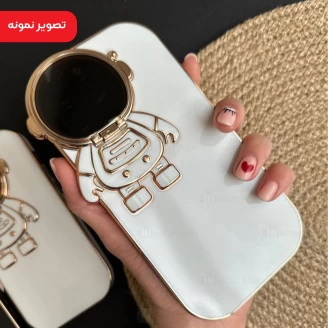 قاب فانتزی استند دار آیفون Apple iPhone 14 Pro Max طرح فضانورد دوربینی دارای محافظ دوربین